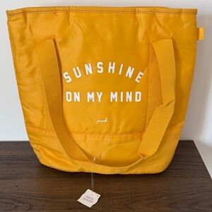 PINK Victoria's Secret Yellow Sunshine Cooler